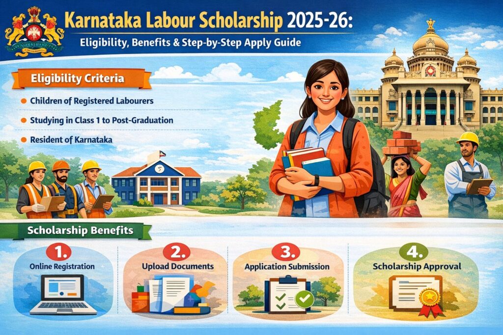 Karnataka Labour Scholarship 2025-26: Your Complete Guide to Eligibility, Benefits & Application