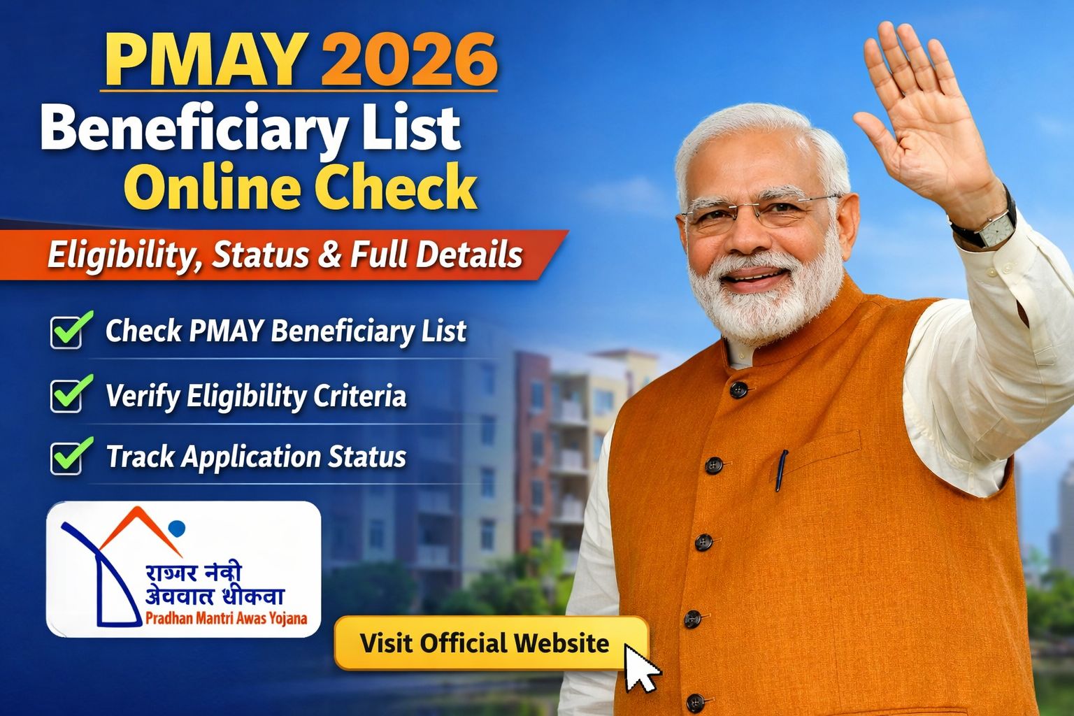 PMAY 2026 Beneficiary List Online Check – Your Complete Guide to Eligibility, Status & Full Details