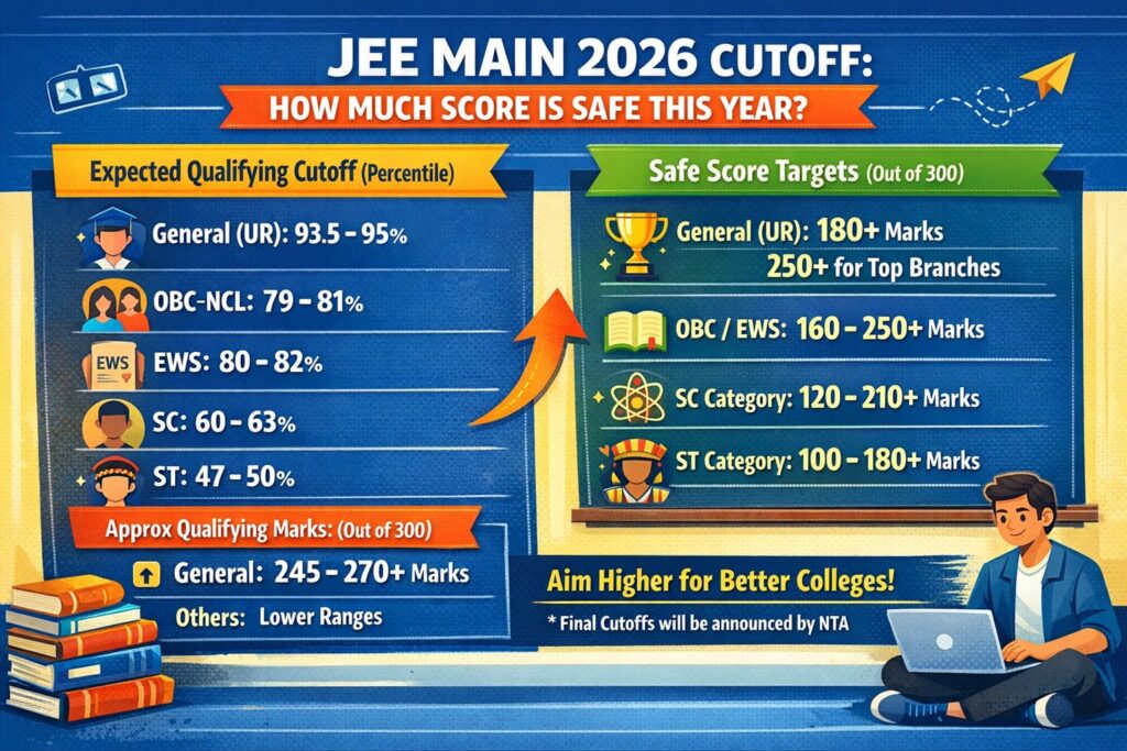 JEE Main 2026 Cutoff: Decoding the "Safe Score" Myth With Real Data