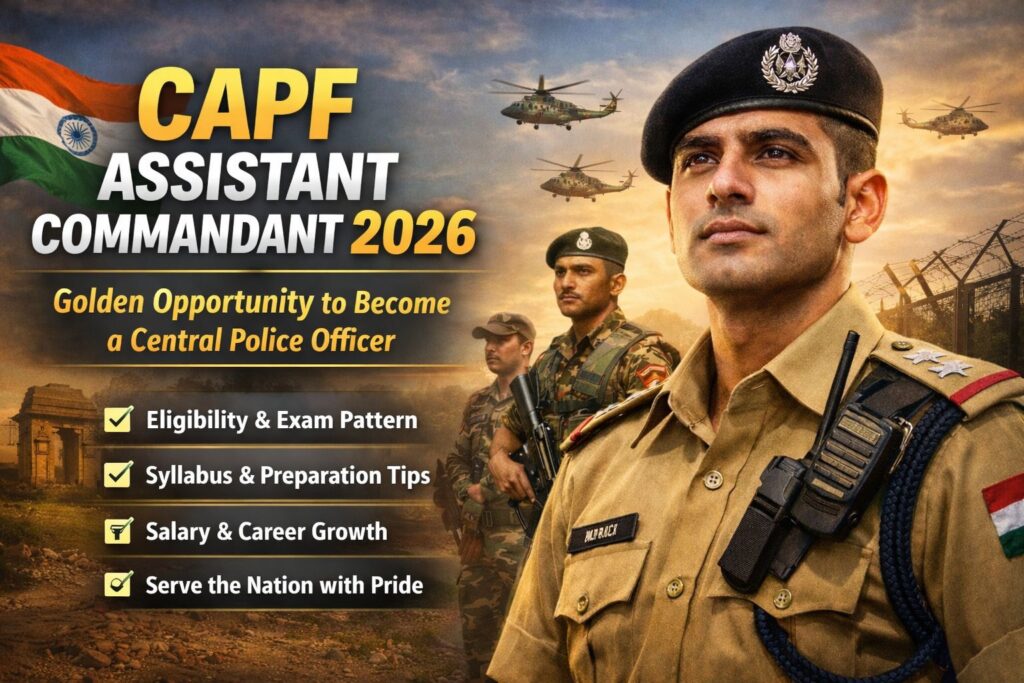 CAPF Assistant Commandant 2026 Is Truly a "Golden Opportunity"