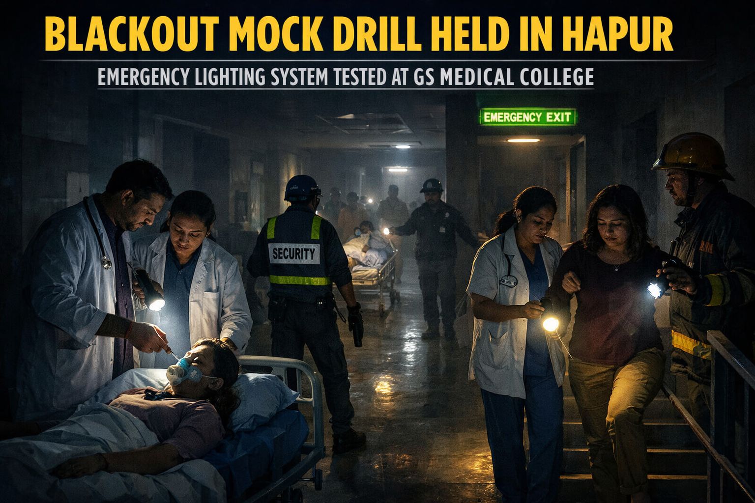 Blackout Mock Drill at GS Medical College, Hapur: A Critical Test of Emergency Readiness